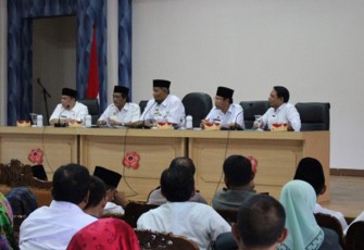 Rapat persiapan di Ruang Gunung Bungkuk sekretariat Kota Bengkulu pada Rabu (13/9/2017)