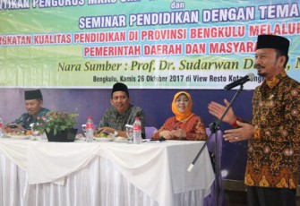Pelantikan Pengurus Musyawarah Kerja Kepala Sekolah (MKKS) Provinsi Bengkulu