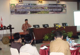 Rapat Koordinasi (Rakor) Tim Koordinasi Penanggulangan Kemiskinan (TKPK) Provinsi Bengkulu