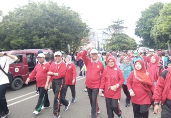 Asisten I Dan Kakanwil Ikut Dalam Jalan Santai