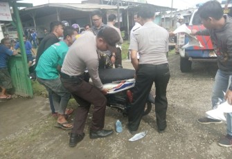 Saat kejadian, motor dalam kondisi rusak parah