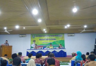 Pembukaan sosialisasi pembentukan BUMDes 2018.
