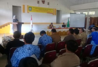 Wakil Bupati Kaur H.Yulis Suti Sutri,S.Km saat memberikan kata sambutan