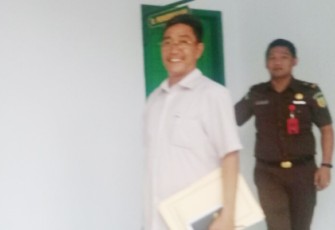 M. Sofyan saat diperiksa Kejari