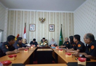 Asisten I Pemkot Bengkulu Fachriza Razie Menerima Audiensi  Lembaga Rehabilitasi Pencegahan Penyalahgunaan Narkotika di Kantor Wali Kota