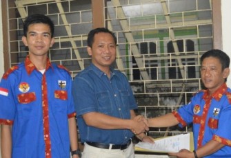 Handiro Efriawan resmi mengembalikan berkas pendaftaran bakal calon ketua DPD KNPI Provinsi Bengkulu periode 2018-2021