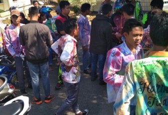 Puluhan Pelajar saat diamankan