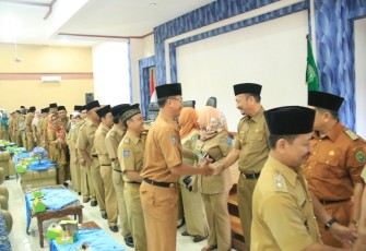 Pemerintah Kota Bengkulu Menggelar Apel Gabungan dan Ceramah Agama di Kantor Wali Kota