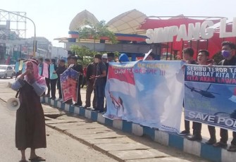 unjuk rasa pemuda Islam Bengkulu