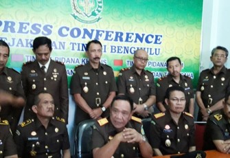 Press conference Kejati Bengkulu