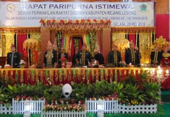 Rapat Paripurna Istimewa DPRD Rejang Lebong 