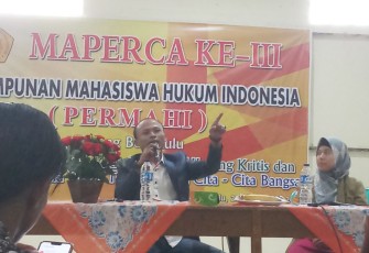 Wibowo Susilo saat memberikan materi