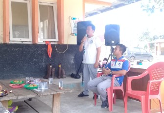 Anggun Haryadi,  GM PLN Rayon Bintuhan saat memberikan sambutan