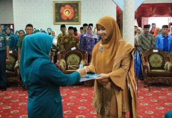 Khairunnisa Helmi dilantik sebagai Ketua Tim Penggerak (TP) Pemberdayaan Kesejahteraan Keluarga (PKK) Kota Bengkulu periode 2018-2023