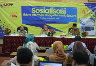 Sosialisasi Sistem Informasi Kinerja Penyedia.