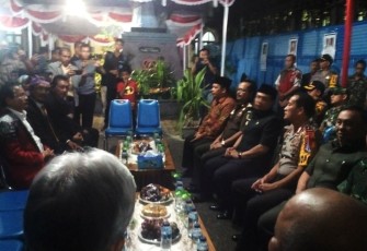 Suasana kunjungan Kapolda bersama unsur Muspida ke Gereja Katolik Santo Yohanes