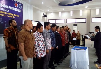 Pelantikan pengurus Hapkido Provinsi Bengkulu