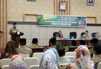 Gubernur Bengkulu Rohidin Mersyah membuka secara resmi Sosialisasi Program Magister dan Doktor Ilmu Pengelolaan Sumber Daya Alam dan Lingkungan Institut Pertanian Bogor.