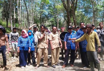 Pembangunan di Desa Melati Harjo.