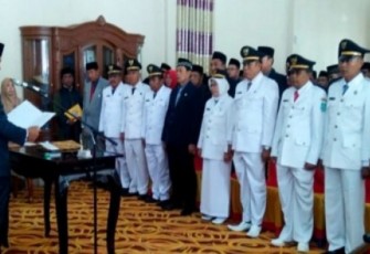 Ratusan Pejabat Bengkulu Utara di Mutasi