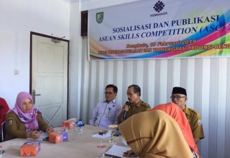 Sosialisasi Dan Publikasi Ajang Seleksi Daerah Asean Skill Competetion ke-XIII 