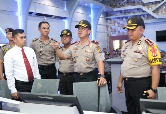 Kapolda Bengkulu Brigjen Pol Drs Supratman MH usai meresmikan Command Centre Polres Bengkulu Utara