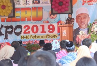 Wakil Wali Kota Bengkulu Dedy Wahyudi Saat Hadir dalam Semeru Expo Di Lapangan SDIT Iqro I Kota Bengkulu 