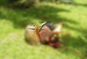 Korban saat ditemukan dalam keadaan tewas bersimbah darah
