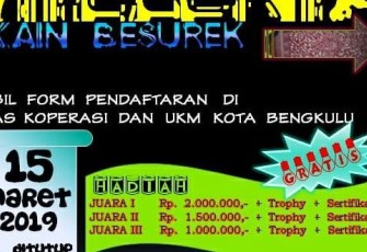 Foto Selebaran Lomba Desain Milenial Batik Besurek