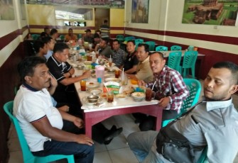 Humas Polres Kampar Dan Insan Pers Makan Bersama 