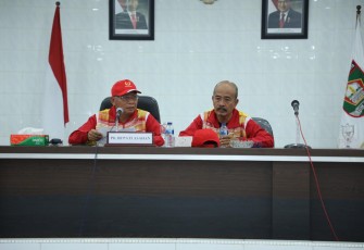 Plt Bupati Asahan Memberikan Arahan Pada Atlet 
