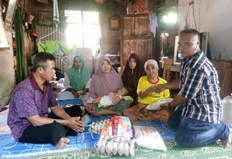 GWI Kabupaten Kampar Salurkan Bantuan Sembako Pada Warga 