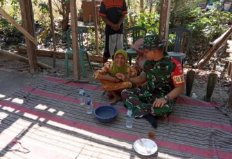 Keakraban Dandim kepada masyarakat di wilayah TMMD Kalikondang