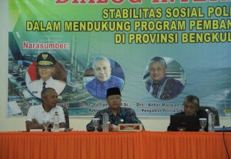 Dialog Interaktif Stabilitas Sosial Politik Dalam Mendukung Pembangunan Nasional di Provinsi Bengkulu