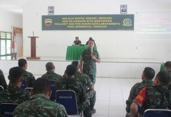 Dandim 0209/LB Gelar Penyuluhan Bintal