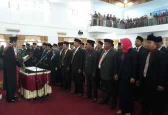 Pengucapan Sumpah Jabatan DPRD Kabupaten Seluma Periode 2019 2024 
