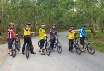 Waka Polres Labuhanbatu Kompol H Rohmad Bersama Personil Polres Labuhanbatu Gowes Bareng ISSI