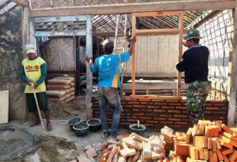 Satgas TMMD Tegal Bedah Total Kediaman Mbah Darmi