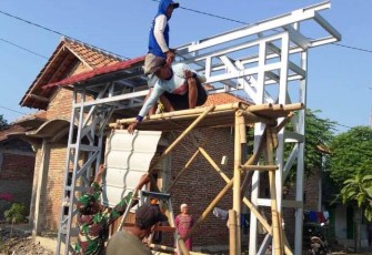 Satgas TMMD Tegal Benahi Kampung Jelang HUT Ke 74 RI