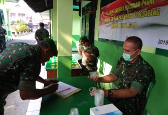 Kodim Batang Gelar Sosialisasi dan Tes Urin Kepada Anggota