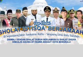 Wali Kota Bengkulu Ajak Peserta TTG Ikuti Salat Istisqa