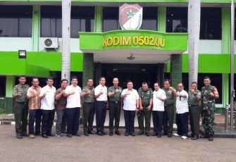 Wali Kota Jakarta Utara Sigit Wijatmoko Sambangi Kodim 0502 Jakarta Utara