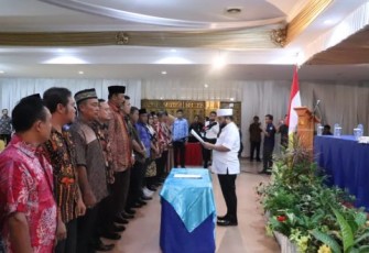 Wali Kota Bengkulu Helmi Hasan Kukuhkan 50 Anggota Forum Kewaspadaan Dini Masyarakat