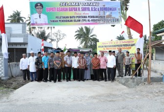 Bupati Asahan Kunjungi Lokasi Pembangunan TPAI Al-Hidayah