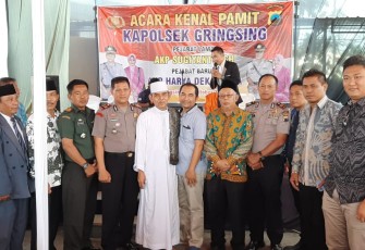 Suasana Haru Iringi Pisah Sambut Kapolsek Gringsing 