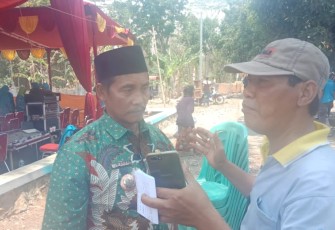 Kades Riaji saat di konfirmasi Tim Media