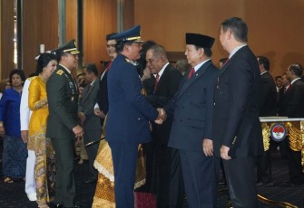 Panglima TNI Hadiri Sertijab Menteri Pertahanan