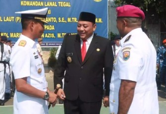 Wali Kota dan Wakil Wali Kota Tegal Berharap Danlanal Tegal Baru Tetap Menjalin Sinergitas