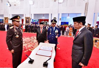Pelantikan Kapolri oleh Presiden RI Ir. H. Joko Widodo