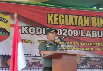 Dandim 0209/LB Letkol Inf Santoso
